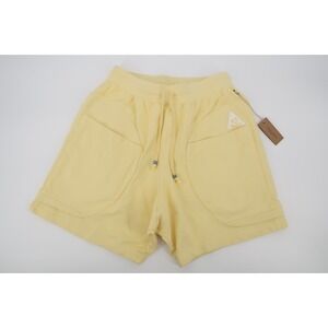 Wasted Collective Mens Medium Sweatshorts Sunrise Yellow French Terry Shorts New